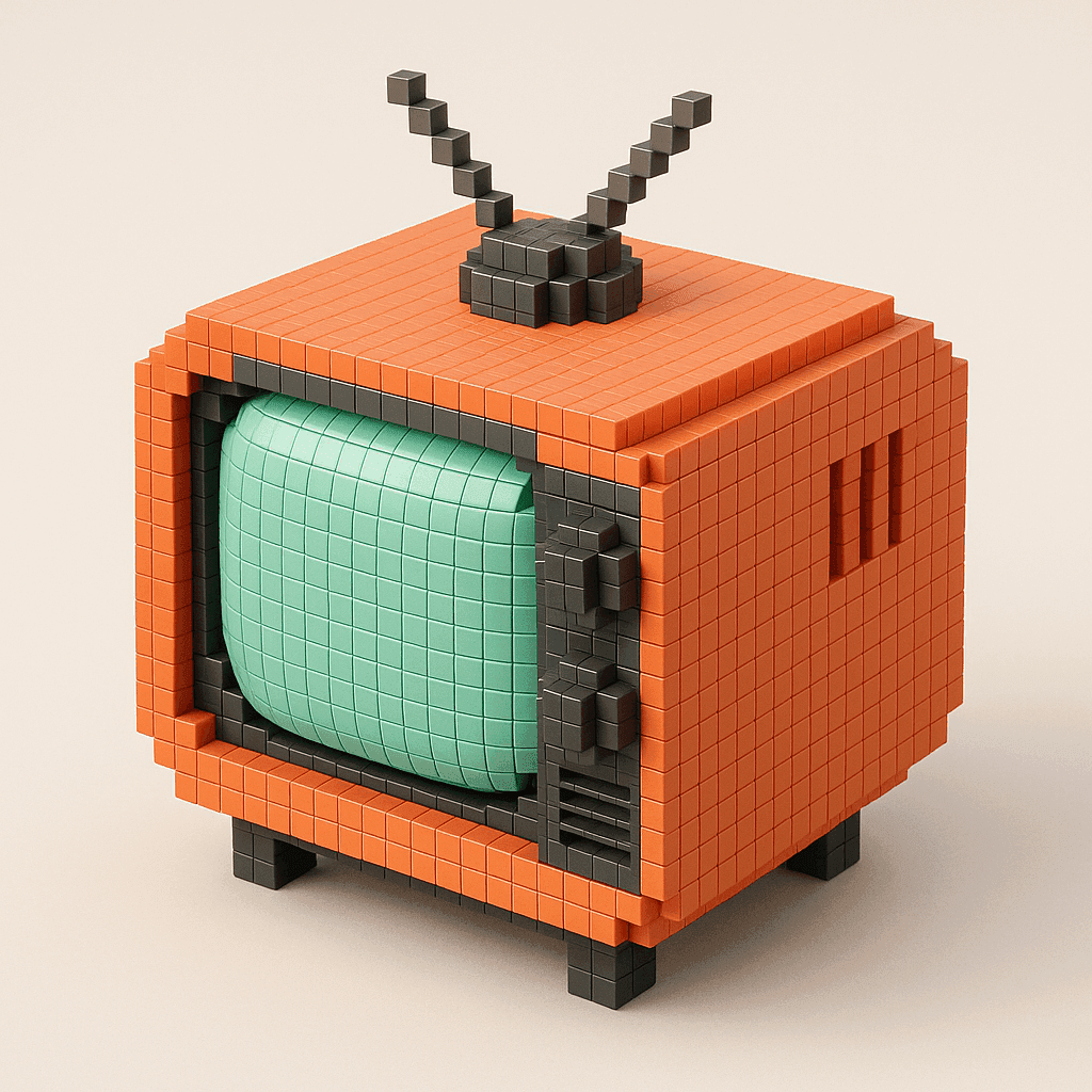 Voxel Style 3D Icon Conversion