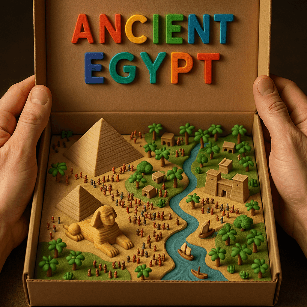 Country Diorama in a Toy Box