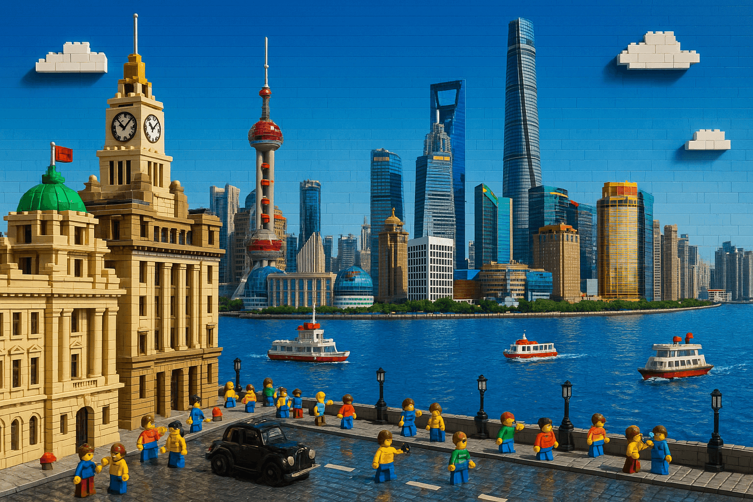 Lego Cityscape (Shanghai Bund)